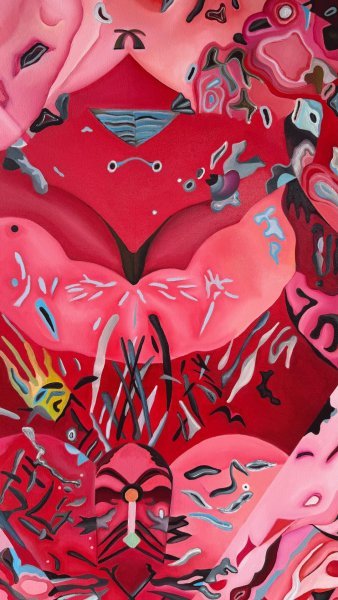 Дополнительное изображение 5: Сюрреализм Мифологический Живопись "Piglet Reverie" живописец Constantin Roucault масло холст 