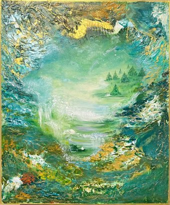 Графика "Голос леса", иллюстратор Asiya Ray акрил холст в Jose Art Gallery