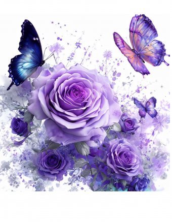 Digital Art "Roses: Flight of Beauty" by digital artist Viktoriya Denisenko at Jose Art Gallery