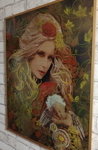 Additional view 3: Academic Art Mythological Painting Life Magic of Eternity by painter BURNING BEAUTY mixed method wood 