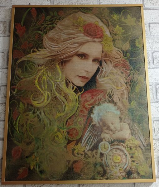 Additional view 4: Academic Art Mythological Painting Life Magic of Eternity by painter BURNING BEAUTY mixed method wood 