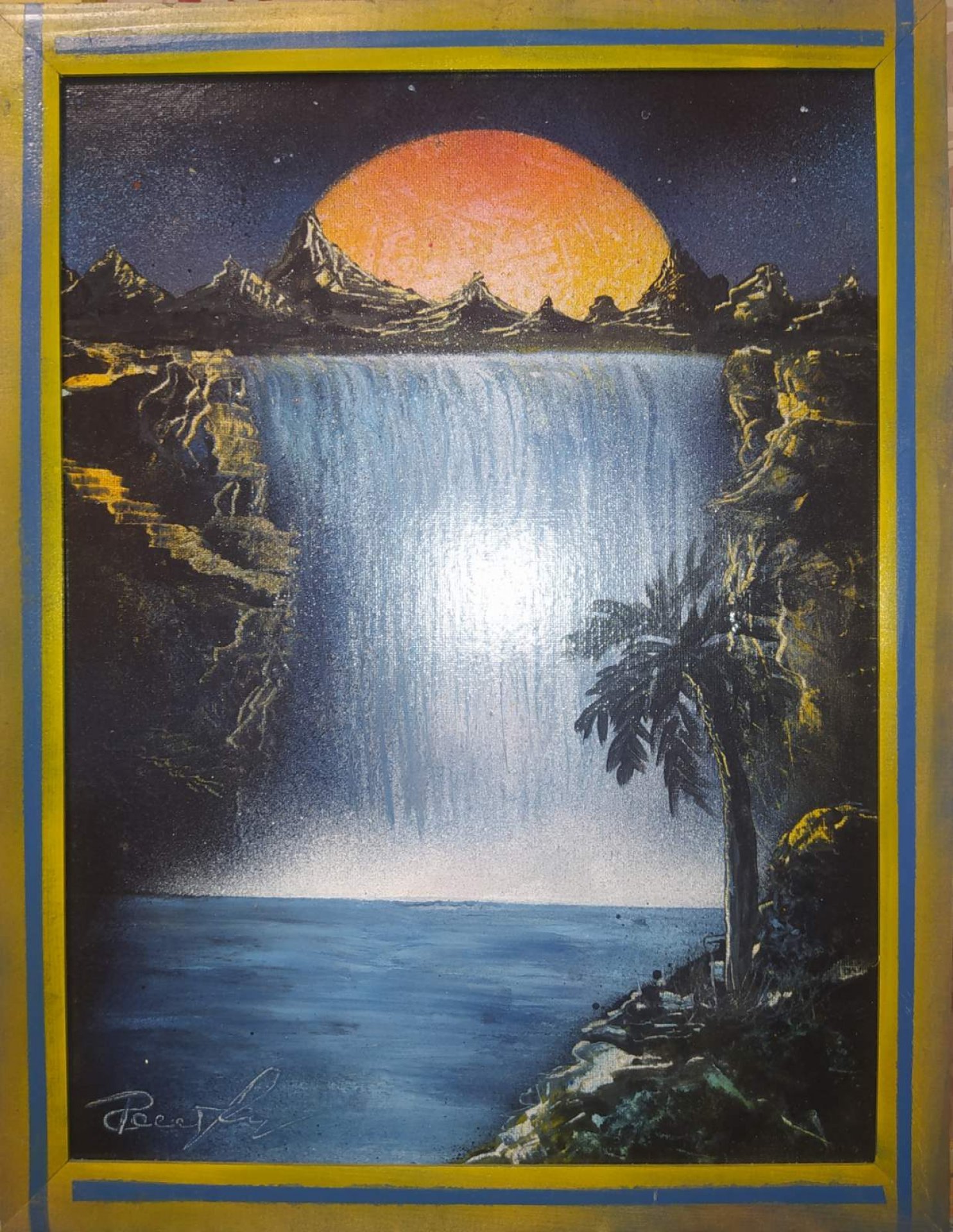 画材 C.A.C.H.O.E.I.R.A Pintura «Cachoeira», RishkevychArt - Jose Art Gallery