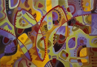 Pintura "Caribbean jazz", pintor Serhii Voichenko óleo lienzo en Jose Art Gallery