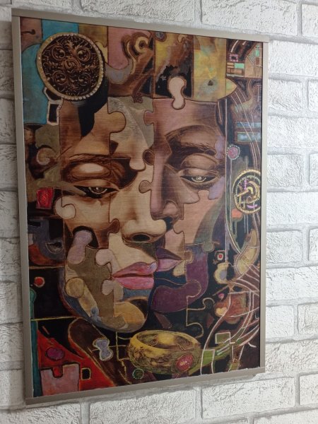Additional view 1: Pop Art Mythological Painting Puzzles. Magical charm by painter BURNING BEAUTY mixed method wood 