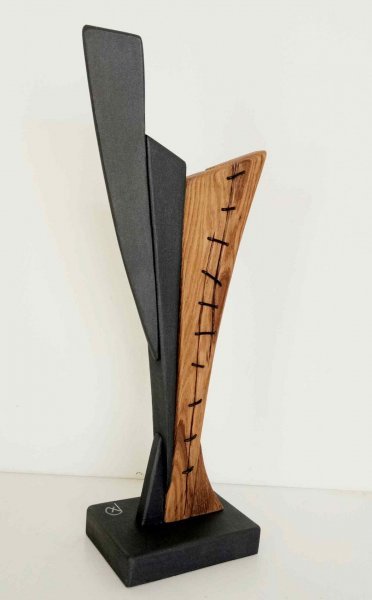 Dodatkowy obraz 2: Abstrakcja Symboliczny Rzeźba "Ranne Formy 2", rzeźbiarz Anna e Daniele Beltrame A+D Art Drewno 