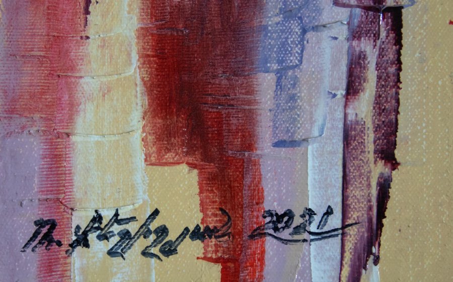 Image supplémentaire 2: Art figuratif Familial Peinture "Sauter danser", peintre Mher Gevorgyan huile toile 