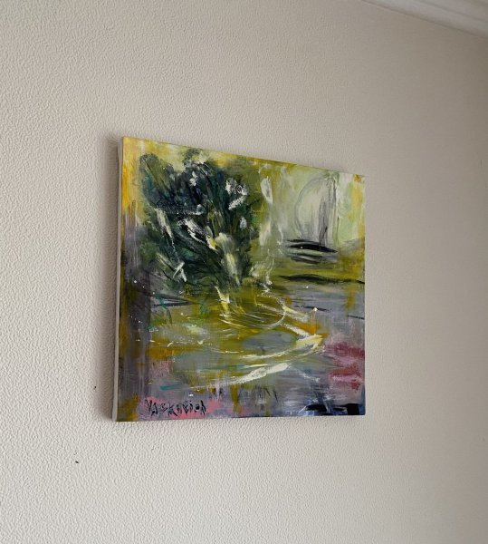 Additional view 2: Impressionism Marine Art Painting White Sails by painter Diana Yaskovich acrylic canvas 