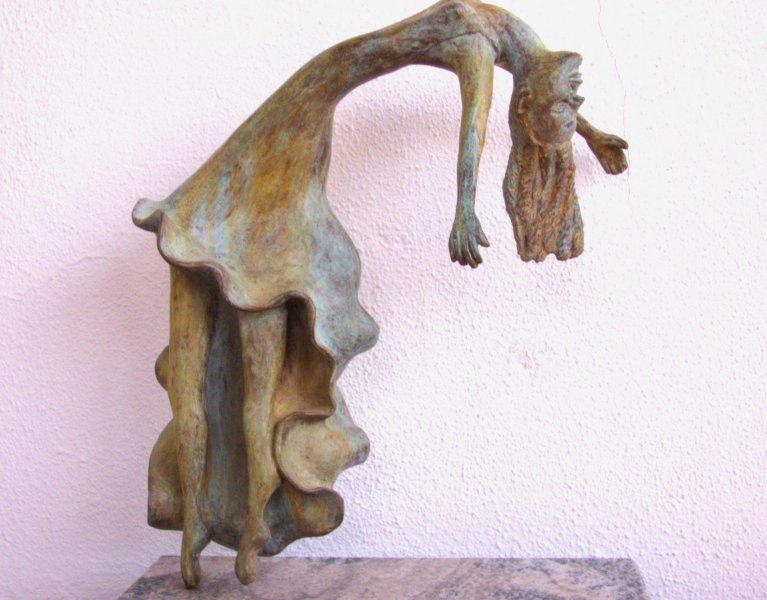 Додаткове зображення 3: Абстракція Портрет Скульптура "Танцівниця", скульптор Zita Abreu Бронза 