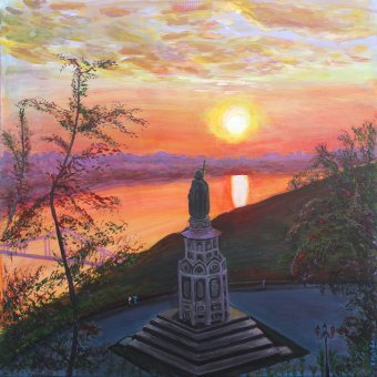 Morning over the Dnipro