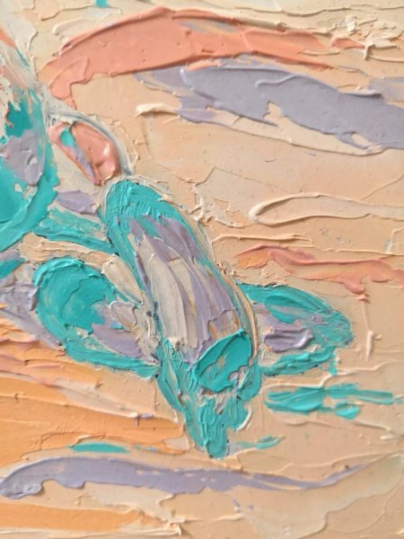 Дополнительное изображение 4: Импрессионизм Ню Живопись "Девушка-3" живописец Людмила Рябкова масло картон 