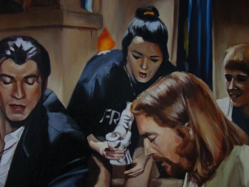 Additional view 7: Realism Genre Painting The Shawshank Redemption by painter Julia Lihina oil fabric 