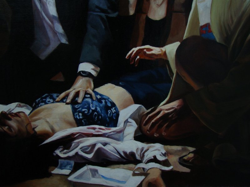 Additional view 8: Realism Genre Painting The Shawshank Redemption by painter Julia Lihina oil fabric 