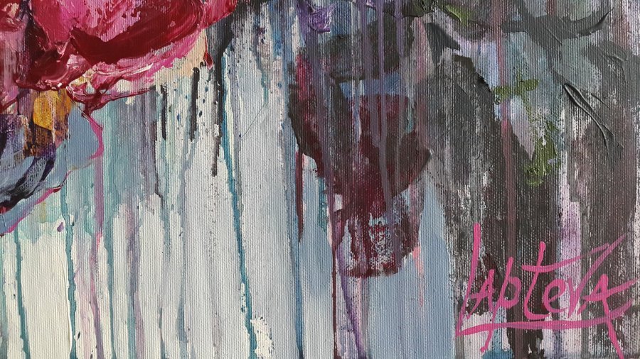 Spring Flowers Painting by Viktoria Lapteva
