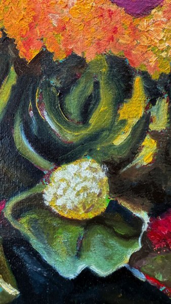 Дополнительное изображение 2: Импрессионизм Цветочный Живопись "Лой Кратонг" живописец Constantin Roucault масло холст 