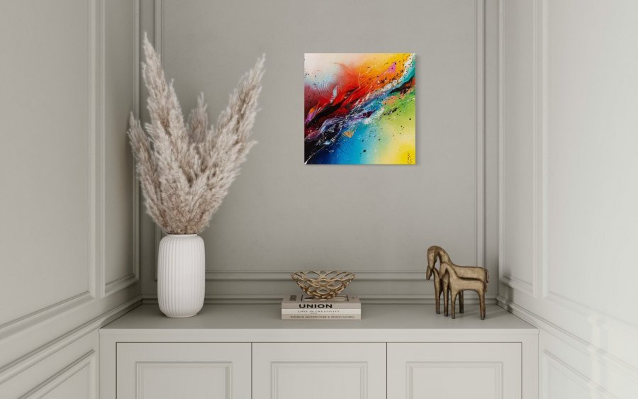 Color Explosion Painting by Liubov Kuptsova
