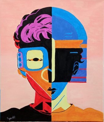 Живопис "Футурист", живописець Bgmottt акрил холст в Jose Art Gallery
