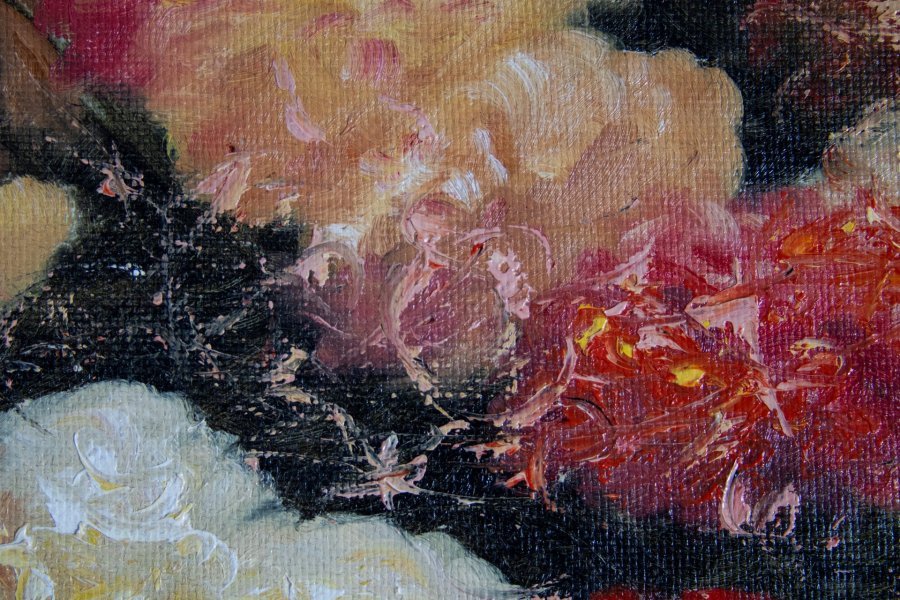 Дополнительное изображение 2: Импрессионизм Цветочный Живопись "Хризантема" живописец Mher Gevorgyan масло холст 