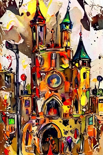 Arte digital "Sueños vívidos de un castillo", artista digital Viktor Levchenko en Jose Art Gallery