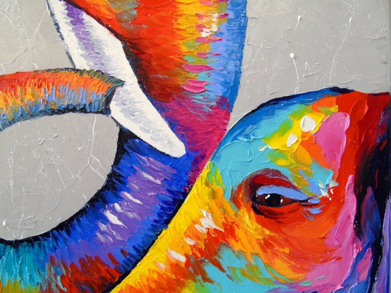 Love elephants Painting by Olha Darchuk - Jose Art Gallery