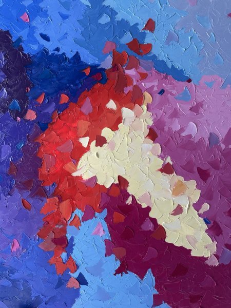 Импрессионизм Пейзаж Живопись "Мерцающая реальность" живописец Людмила Рябкова масло холст 