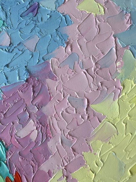 Дополнительное изображение 2: Импрессионизм Пейзаж Живопись "Цветной горизонт" живописец Людмила Рябкова масло холст 