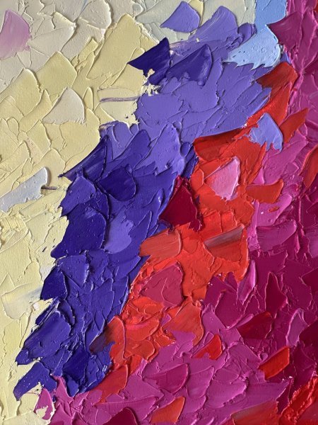 Дополнительное изображение 3: Импрессионизм Пейзаж Живопись "Цветной горизонт" живописец Людмила Рябкова масло холст 