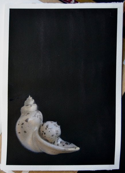 Additional view 2: Surrealism Still-Life Painting 08/20 by painter Mysterious Easel watercolor paper 