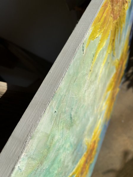 Additional view 7: Contemporary Art Flower Painting The storm has passed. by painter Olesya Getman acrylic wood 