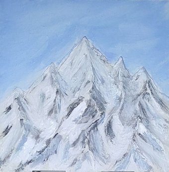 Живопись "Небесный предел", живописец Рыжова Алина акрил картон в Jose Art Gallery