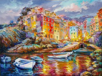 Magical evening in Riomaggiore