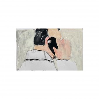 Pintura "La llamada", pintor Irfan Ajvazi acrílico madera en Jose Art Gallery