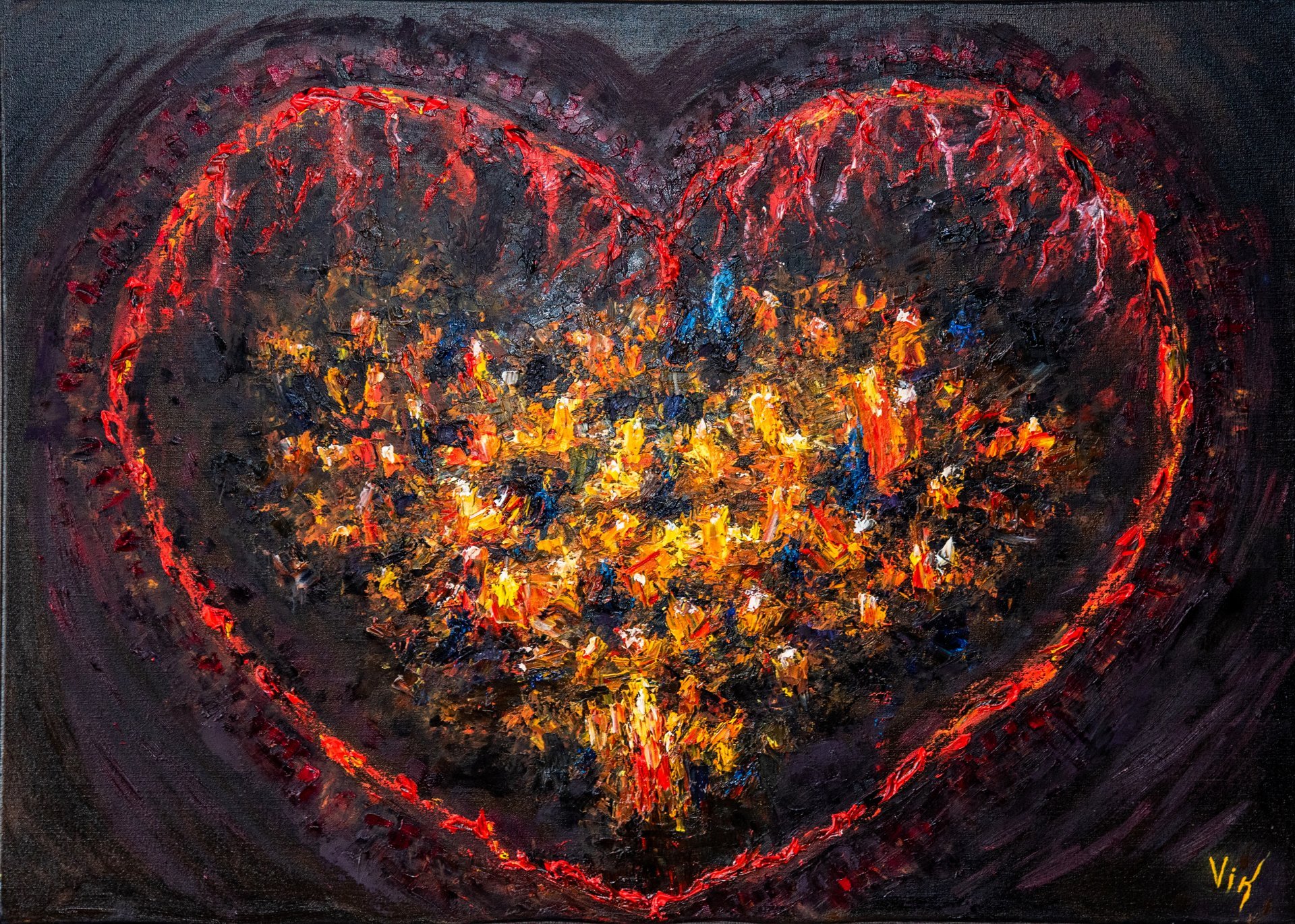 My love Painting by Vik - Jose Art Gallery