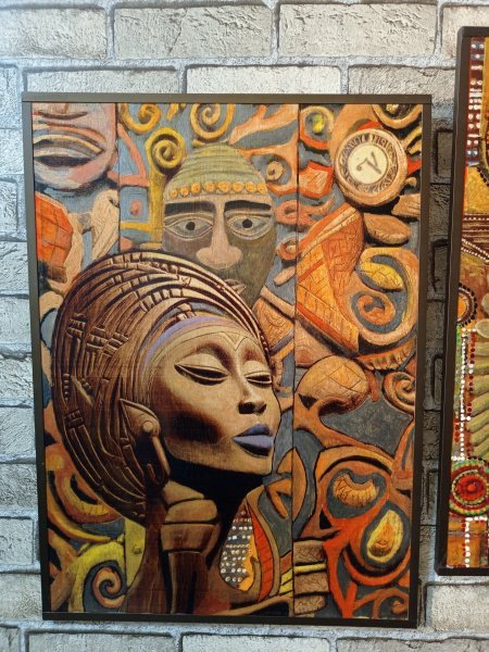 Additional view 2: Pop Art Mythological Painting Sirius. Canis Major System by painter BURNING BEAUTY mixed method wood 