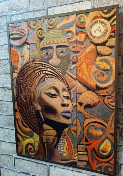 Additional view 4: Pop Art Mythological Painting Sirius. Canis Major System by painter BURNING BEAUTY mixed method wood 