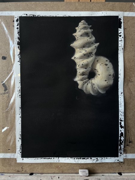 Additional view 1: Surrealism Still-Life Painting 10/20 by painter Mysterious Easel watercolor paper 