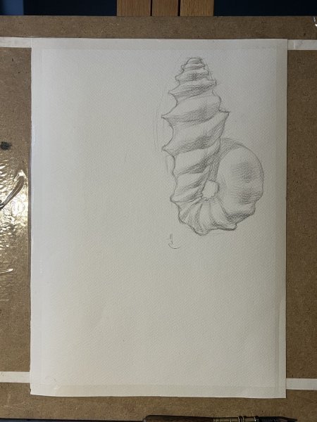 Additional view 2: Surrealism Still-Life Painting 10/20 by painter Mysterious Easel watercolor paper 