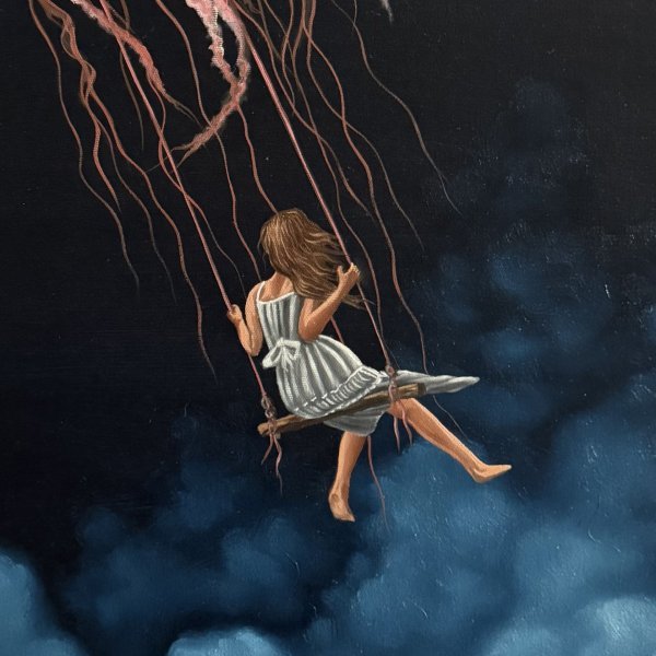 flying-girl-painting-by-beklan-kizilcay-jose-art-gallery