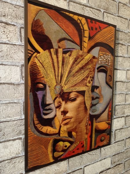 Additional view 3: Pop Art Mythological Painting The departed... by painter BURNING BEAUTY mixed method wood 