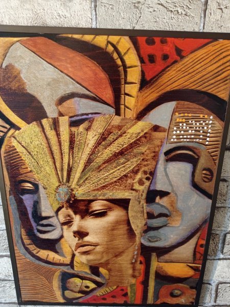 Additional view 4: Pop Art Mythological Painting The departed... by painter BURNING BEAUTY mixed method wood 