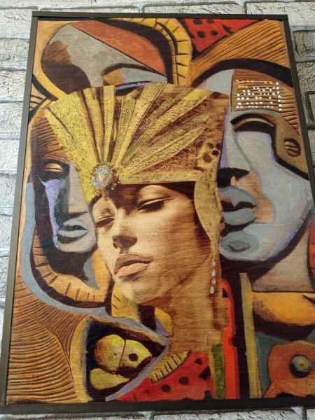 Additional view 5: Pop Art Mythological Painting The departed... by painter BURNING BEAUTY mixed method wood 
