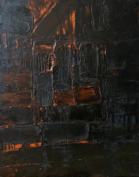 Image supplémentaire 1: Minimalisme Intérieur Peinture "Énigme", peintre Marina Gorbachova huile toile 