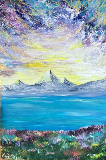 Графика "Гармония мира", иллюстратор Asiya Ray акрил холст в Jose Art Gallery