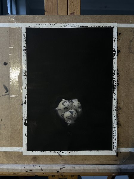 Additional view 2: Surrealism Still-Life Painting 11/20 by painter Mysterious Easel watercolor paper 