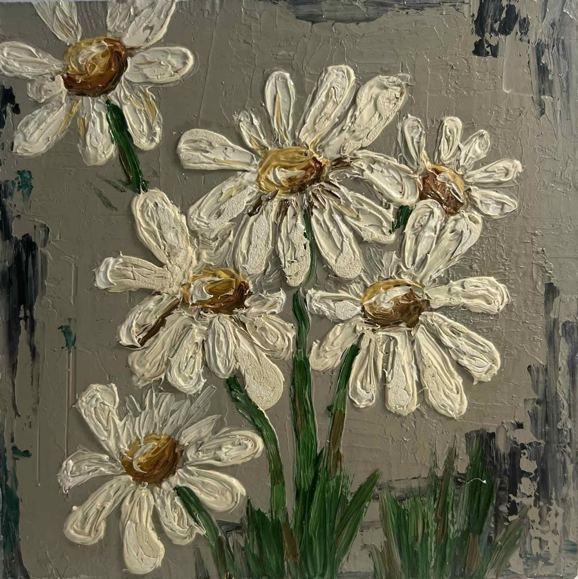 Dipinto «Danza delle margherite nella luce della sera», Polina Mihaylenko, image size:1918x1920