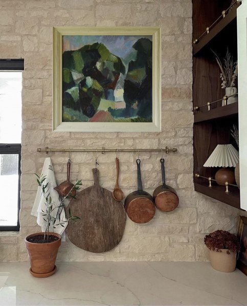 Immagine aggiuntiva 1: Cubismo Paesaggio Pittura "Casa. Paesaggio estivo", pittore Mariya Drozdova olio cartone 