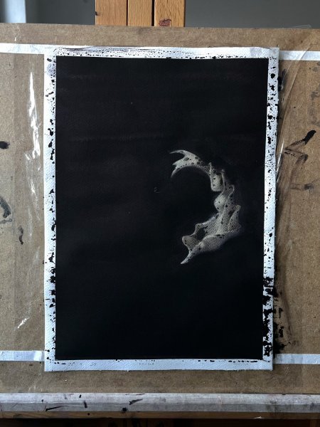 Additional view 1: Contemporary Art Still-Life Painting 12/20 by painter Mysterious Easel watercolor paper 