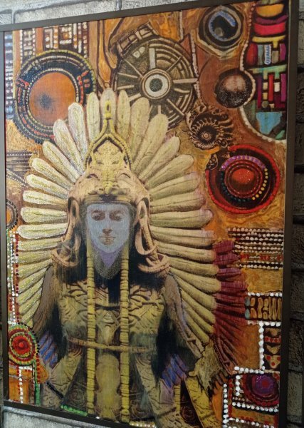 Additional view 3: Pop Art Mythological Painting Civilizer. Ancients by painter BURNING BEAUTY mixed method wood 