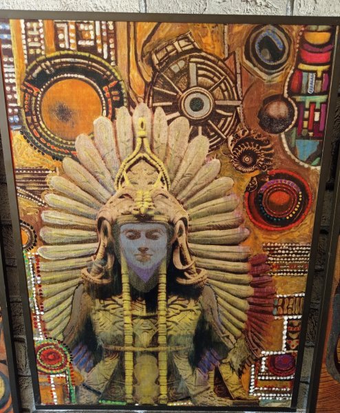 Additional view 4: Pop Art Mythological Painting Civilizer. Ancients by painter BURNING BEAUTY mixed method wood 