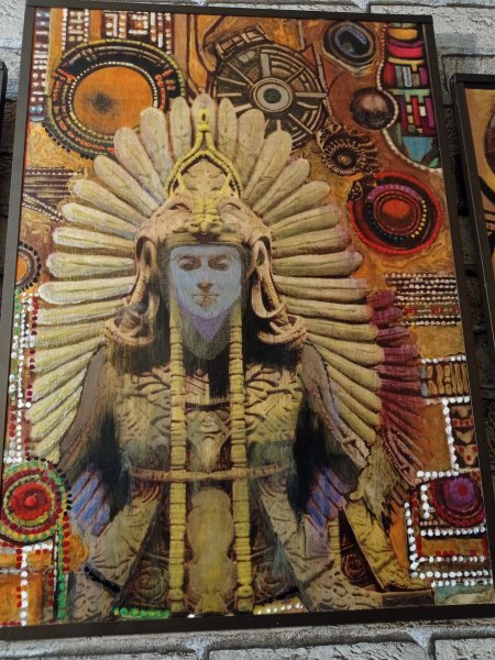Additional view 9: Pop Art Mythological Painting Civilizer. Ancients by painter BURNING BEAUTY mixed method wood 