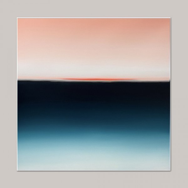 Additional view 1: Minimalism Marine Art Painting Horizon of Emotions #86 by painter Larissa Uvarova oil canvas 